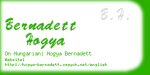 bernadett hogya business card